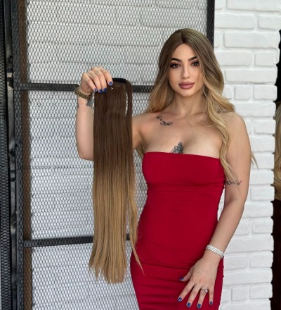 Düz Bağlamalı At Kuyruğu Ombreli Seri