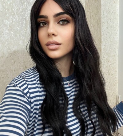 Koyu kestane su dalgası kendinden  dalgalı perçemli peruk