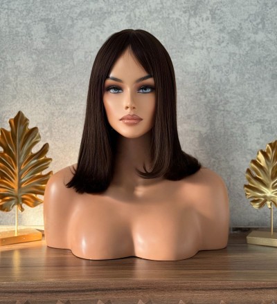 Koyu kumral perçemli küt model