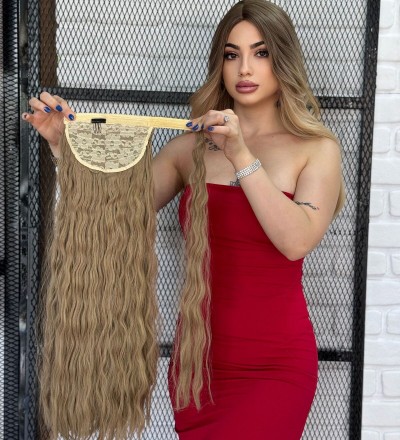 Luxury Bağlamalı At Kuyruğu Küllü Sarı