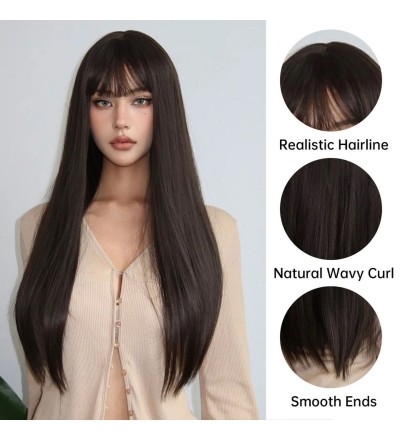 Luxury Düz Kahve Uzun Perçemli Vip Model