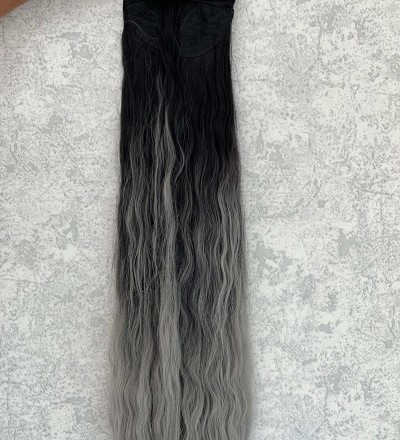 Luxury Kıvırcık At Kuyruğu Siyahgri