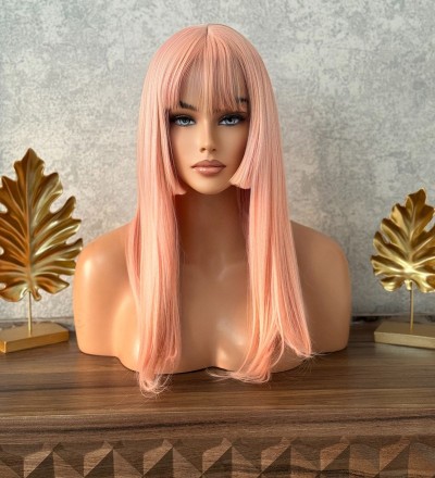 Luxury new seri renkli perçemli peruk