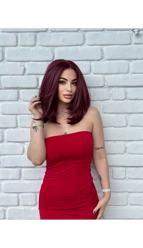 Luxury Orta Boy Özel Kızıl Tül Peruk Luxury Orta Boy Özel Kızıl Tül Peruk