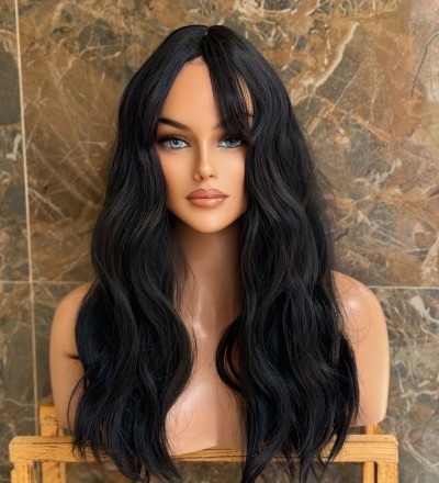 Luxury Siyah DoğalDalgalı Vip Özel Model