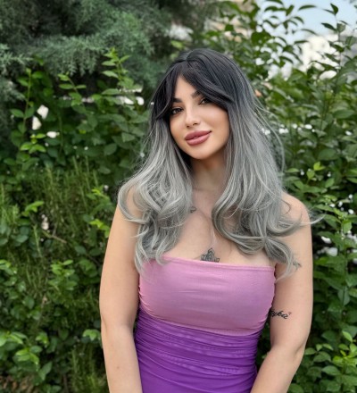 Luxury SiyahGri Geniş Dalgalı Vip Model