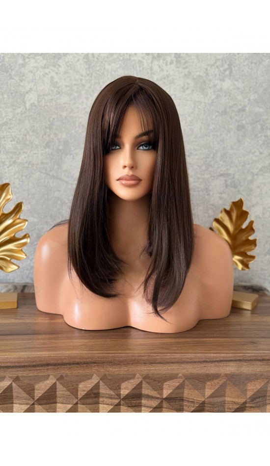 Luxury yeni sezon açık kahve perçemli peruk Luxury yeni sezon açık kahve perçemli peruk