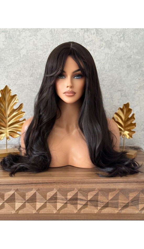 Luxury yeni sezon kestane tonu dalgalı perçemli peruk Luxury yeni sezon kestane tonu dalgalı perçemli peruk