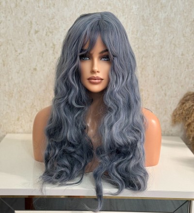 Luxury yeni sezon mat peruk dalgalı ve perçemli model Luxury yeni sezon mat peruk dalgalı ve perçemli model