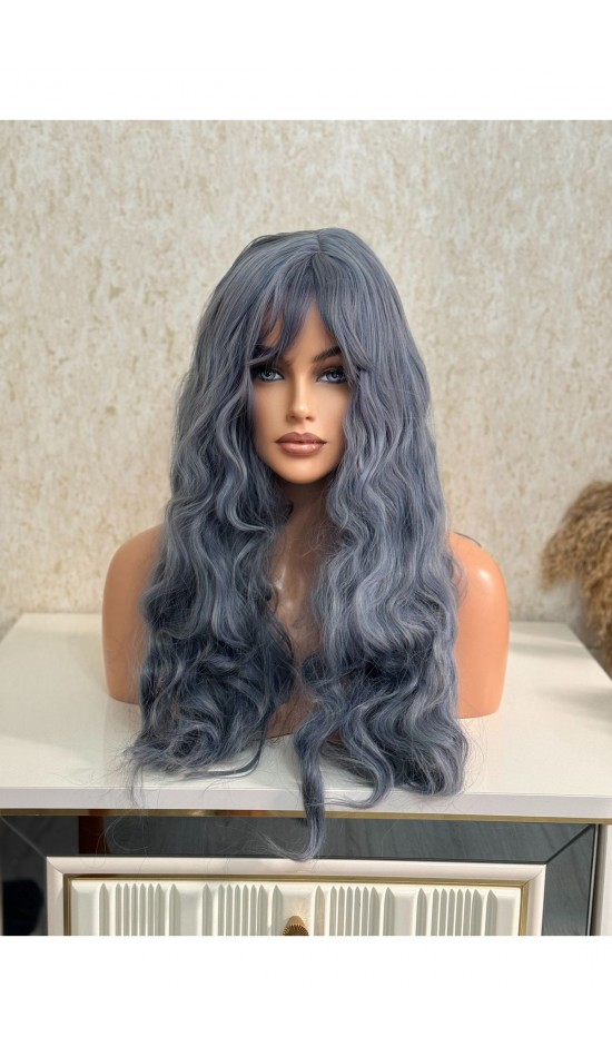 Luxury yeni sezon mat peruk dalgalı ve perçemli model Luxury yeni sezon mat peruk dalgalı ve perçemli model