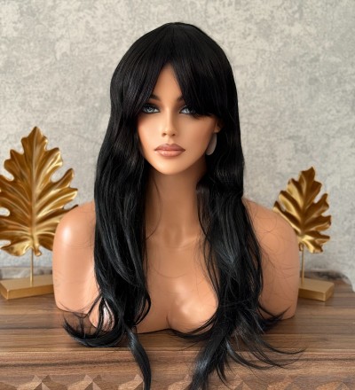 Luxury yeni sezon siyah düz peruk Luxury yeni sezon siyah düz peruk