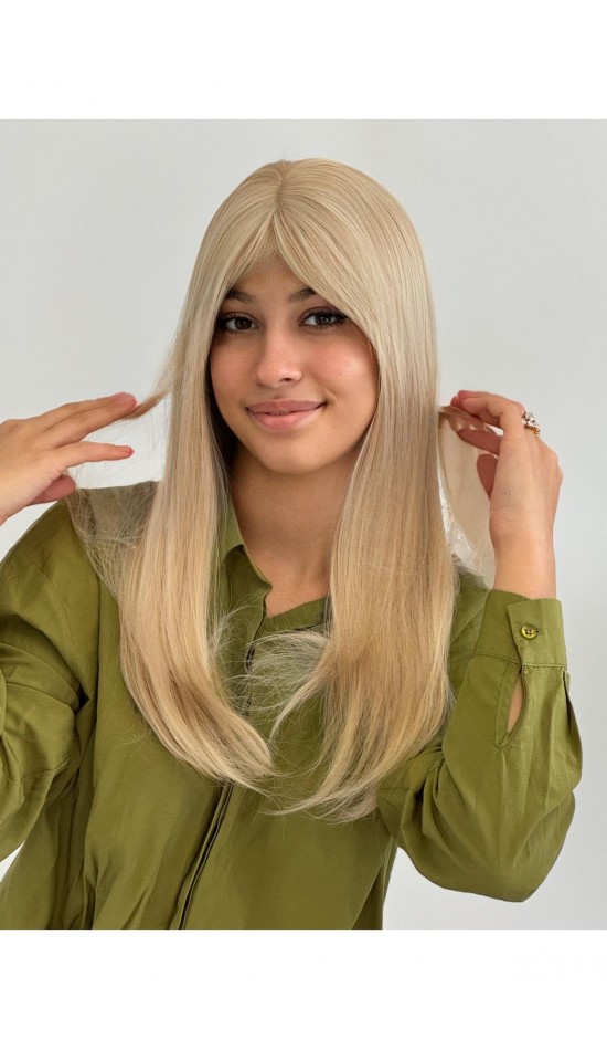 Özel luxury sarı perçemli model peruk