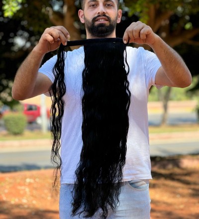 Özel luxury siyah bağlamalı at kuyruğu kıvırcık