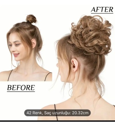 Özel topuz tokası gerçek saçtan ayırt edilmez
