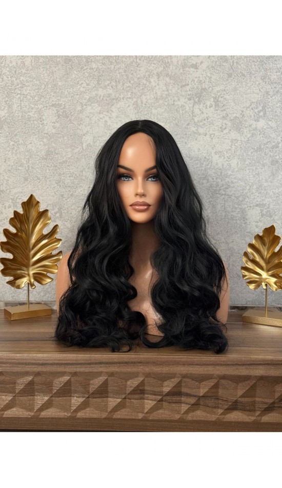 Özel vip dalgalı siyah perçemsiz özel seri 1.kalite peruk Özel vip dalgalı siyah perçemsiz özel seri 1.kalite peruk
