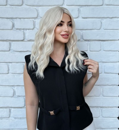 Özel vip gerçek saç dokusunda su dalgalı perçemli peruk