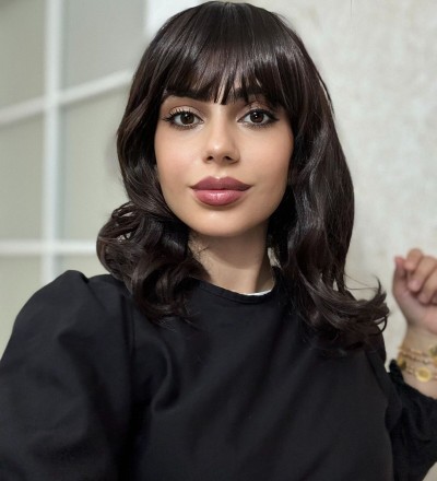 Özel vip perçemli doğal görünümlü peruk