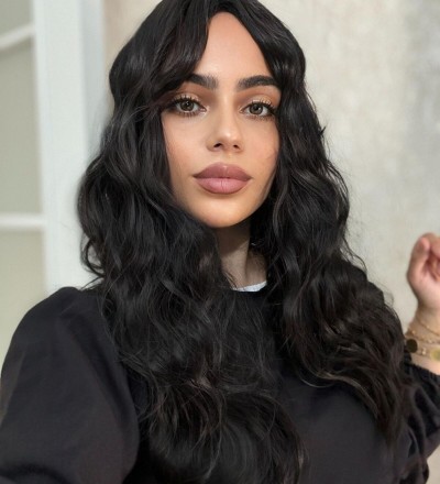 Özel vip perçemli gerçek saç dokunuşunda