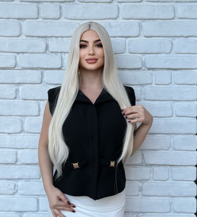 Özel vip yeni sezon luxury düz perçemsiz peruk