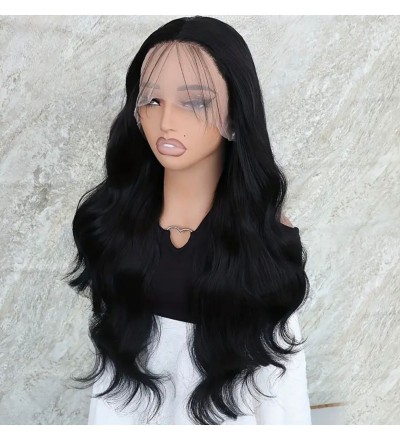 Siyah dalgalı tül peruk Siyah dalgalı tül peruk
