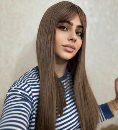 Vip yeni sezon kumral perçemli peruk Vip yeni sezon kumral perçemli peruk