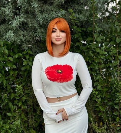 Yeni sezon bakır kısa perçemli gerçek saç dokusunda vip peruk Yeni sezon bakır kısa perçemli gerçek saç dokusunda vip peruk