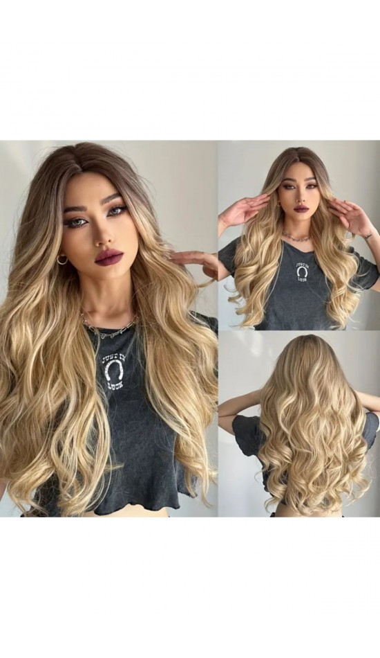 Yeni sezon gerçek saç dokusunda perçemsiz dalgalı vip peruk Yeni sezon gerçek saç dokusunda perçemsiz dalgalı vip peruk