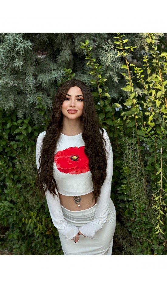 Yeni sezon koyu kahve dalgalı perçemsiz vip model