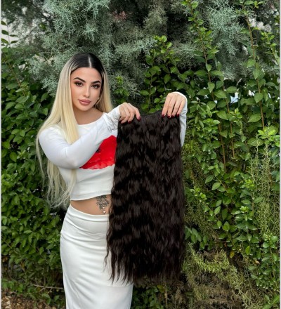 Yeni sezon koyu kahve dalgalı yarım ay iki yan çıtçıt