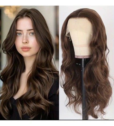 Yeni sezon kumral dalgalı tül peruk