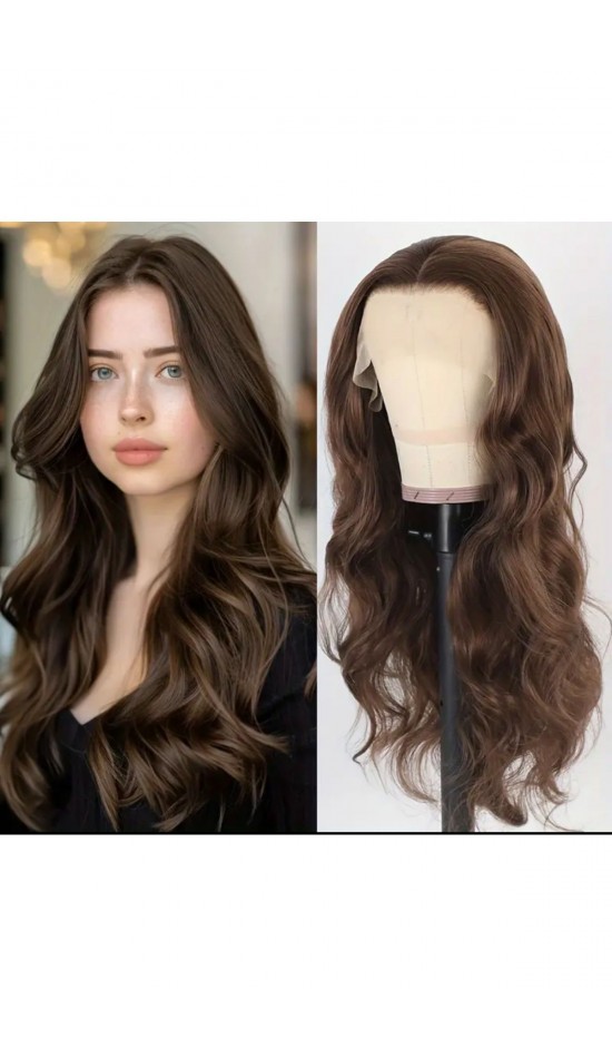 Yeni sezon kumral dalgalı tül peruk Yeni sezon kumral dalgalı tül peruk