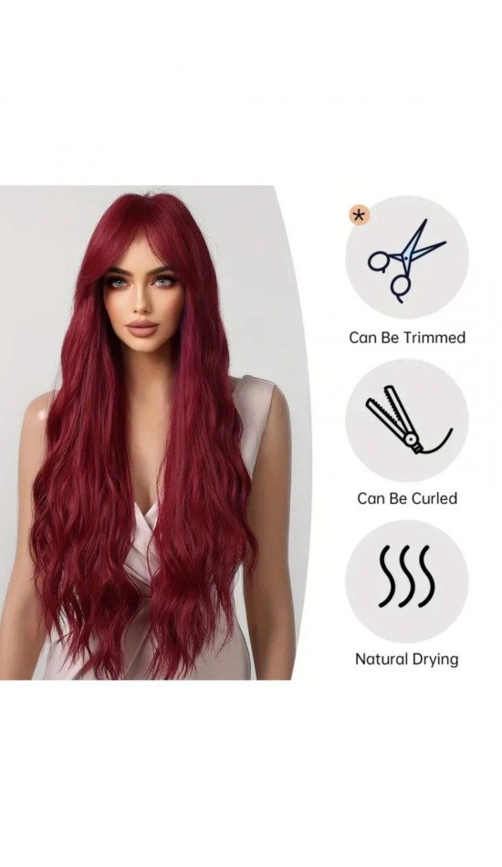 Yeni sezon luxury kızıl gerçek saç dokusunda perçemli vip peruk Yeni sezon luxury kızıl gerçek saç dokusunda perçemli vip peruk