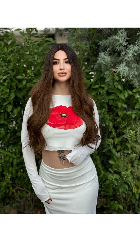 Yeni sezon özel ombreli perçemsiz dalgalı peruk Yeni sezon özel ombreli perçemsiz dalgalı peruk