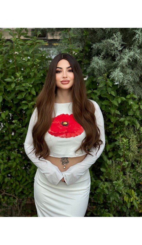 Yeni sezon özel ombreli perçemsiz dalgalı peruk Yeni sezon özel ombreli perçemsiz dalgalı peruk