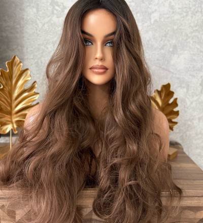 Yeni sezon perçemsiz dalgalı ombreli peruk Yeni sezon perçemsiz dalgalı ombreli peruk