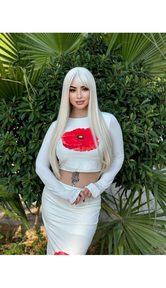 Yeni sezon soğuk sarı düz perçemli peruk Yeni sezon soğuk sarı düz perçemli peruk