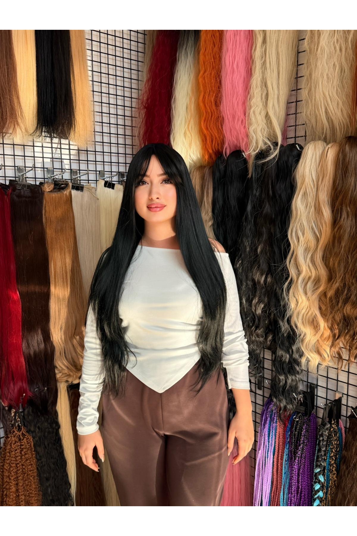 Luxury Siyah Perçemli Lüx Model